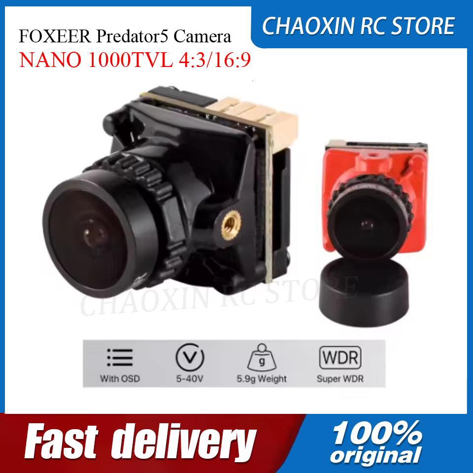 Drone Camera - FOXEER Predator5 Fotocamera NANO 1000TVL 4:3/16:9