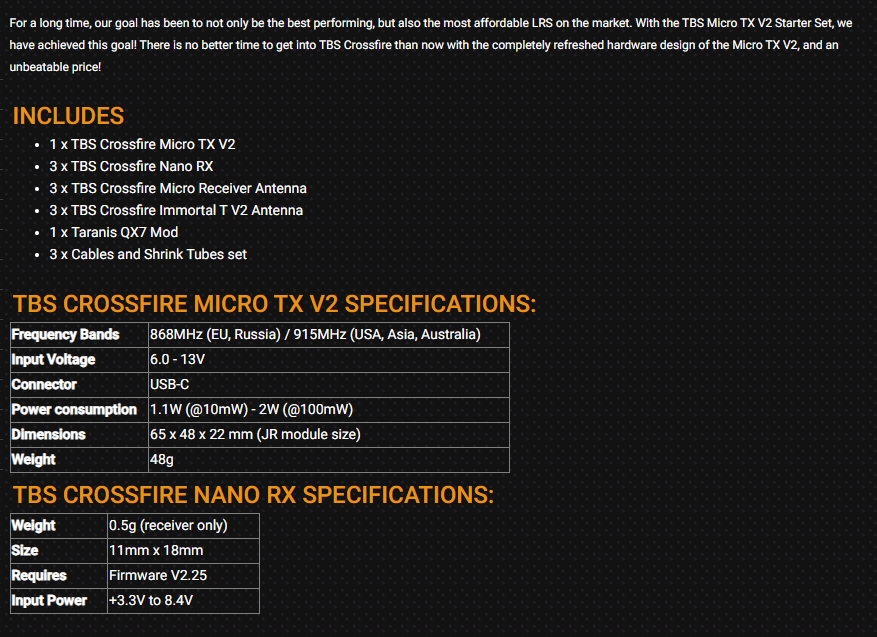 TBS CROSSFIRE MICRO TX V2 STAR - Tbs Fpv Crossfire recensione e prezzo