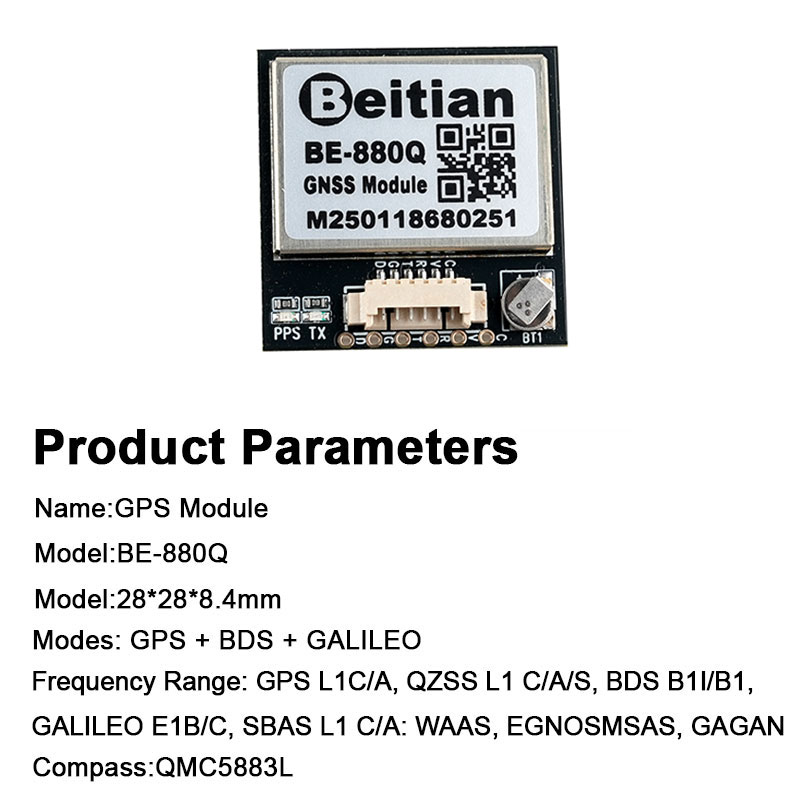 Modulo GPS GNSS BE-880Q con Ch - Drone Compass recensione e prezzo